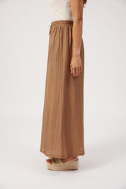 Kenya Palazzo Pant - Wheat
