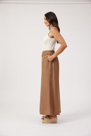 Kenya Palazzo Pant - Wheat