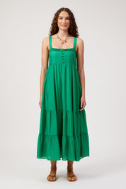 Kenya Tiered Maxi Dress - Green