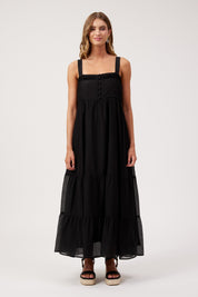 Kenya Tiered Maxi Dress - Black