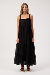 Kenya Tiered Maxi Dress - Black