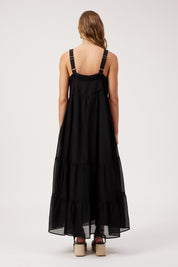 Kenya Tiered Maxi Dress - Black