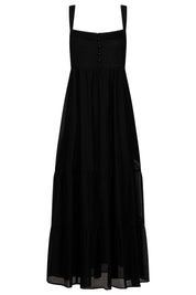 Kenya Tiered Maxi Dress - Black