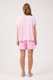 Tropea Stripe Tshirt - Pink