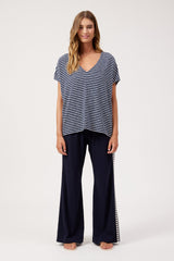Tropea Stripe Tshirt - Navy