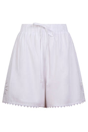 Larissa Broderie Short - White