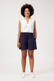 Larissa Broderie Short - Navy