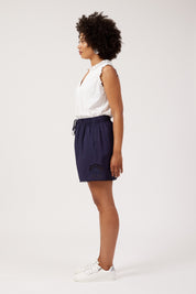 Larissa Broderie Short - Navy