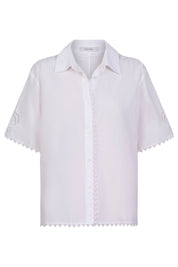Larissa Broderie Shirt - White