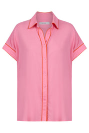 Positano Contrast Shirt - Pink