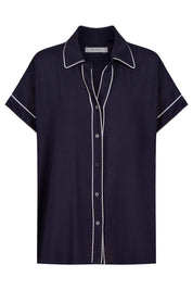 Positano Contrast Shirt - Navy