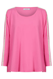 Elba Heart Long Sleeve Tshirt - Pink