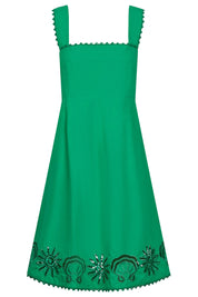 Larissa Broderie Dress - Green