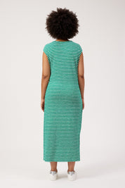 Tropea Stripe Tie Dress - Green