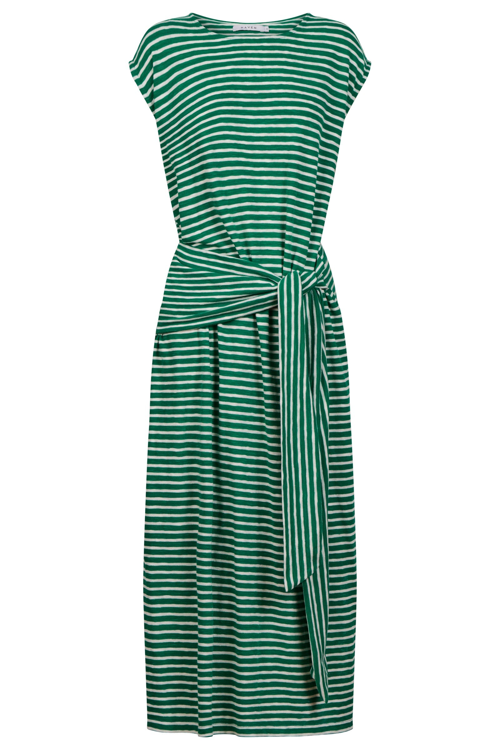 Tropea Stripe Tie Dress - Green