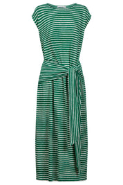 Tropea Stripe Tie Dress - Green