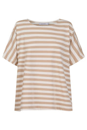 Kos Stripe Tshirt - Sand