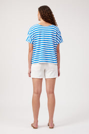 Kos Stripe Tshirt - Blue