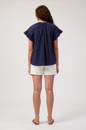 Crete Top - Navy