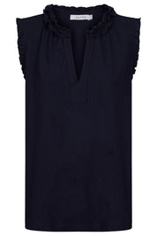 Athens Frill Tank - Navy