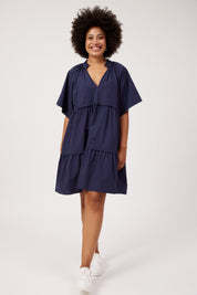 Crete Dress - Navy