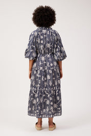 Crete Tiered Maxi Dress - Sea