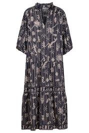 Crete Tiered Maxi Dress - Sea