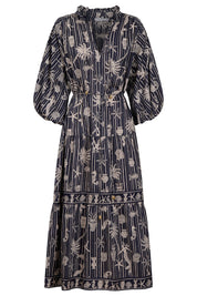 Crete Tiered Maxi Dress - Sea