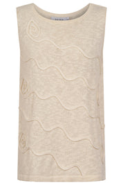 Olympus Applique Tank - Sand