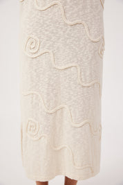Olympus Applique Dress - Sand