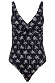Crete Twist One Piece Swimsuit - Navy Palm