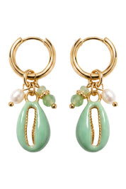 Positano Cowrie Earring - Mint