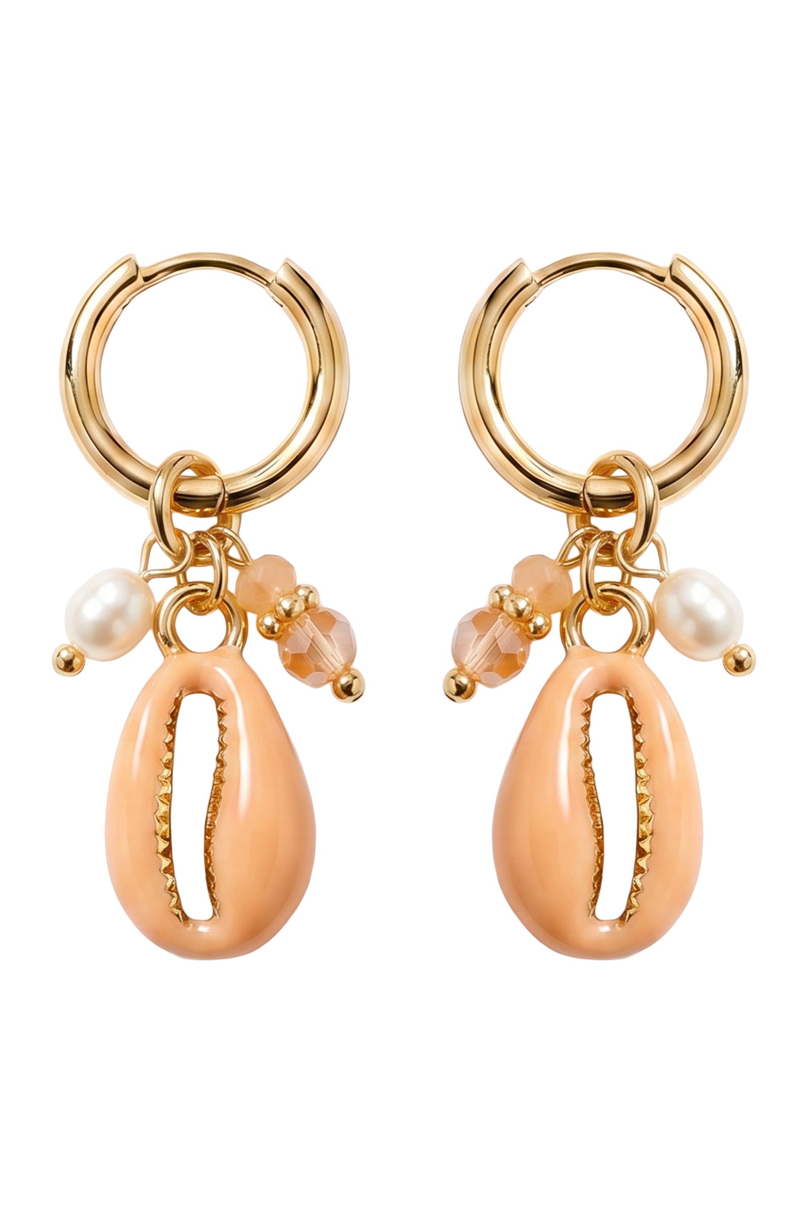 Positano Cowrie Earring - Natural