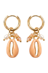 Positano Cowrie Earring - Natural
