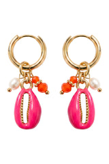 Positano Cowrie Earring - Pink