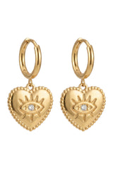 Mati Mix Earring - Heart