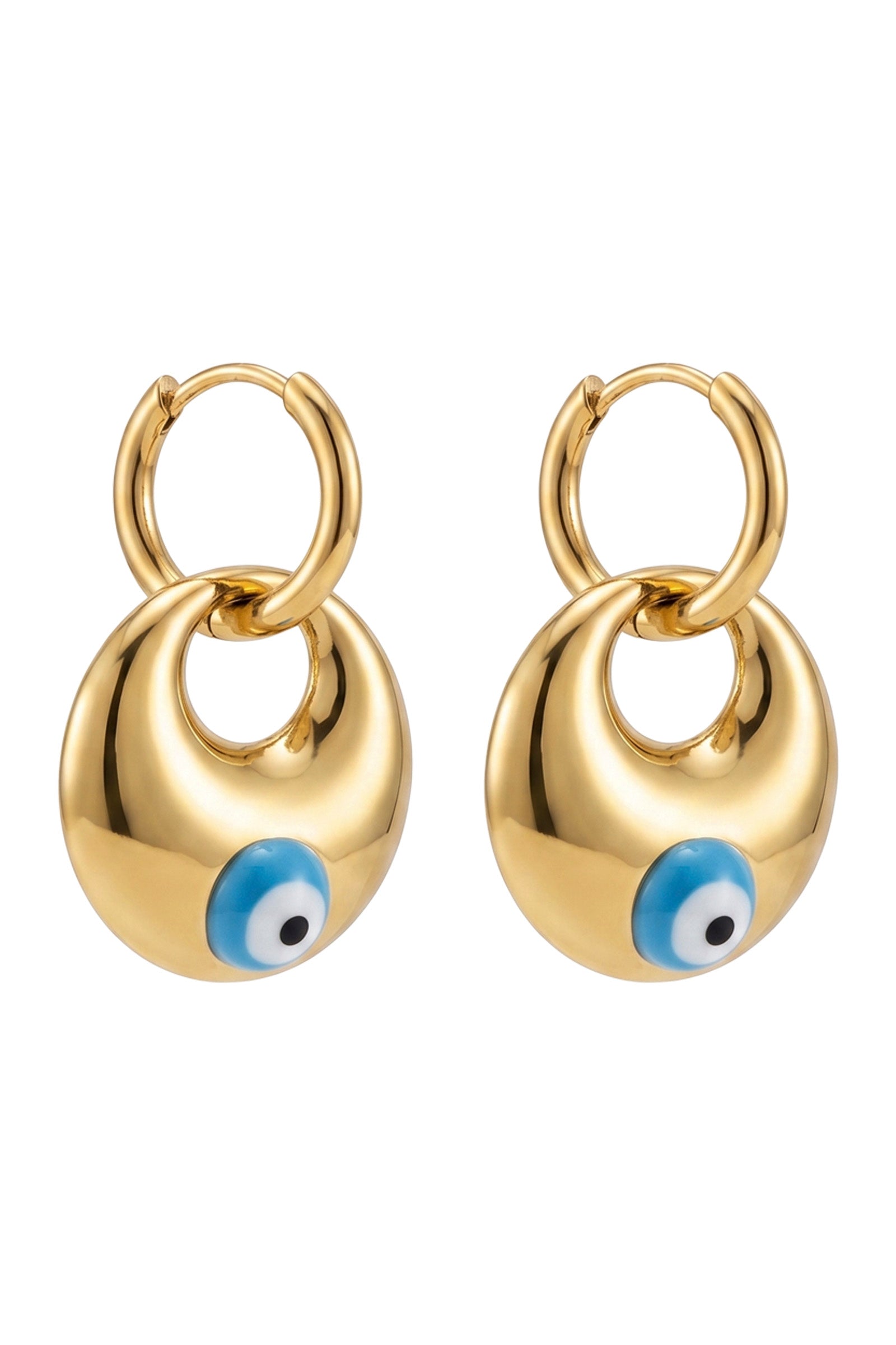 Mati Blue Earring - Hoop