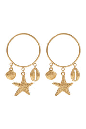 Crete Starfish Earring - Hoop
