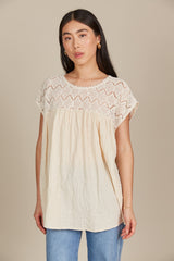 Fleur Relaxed Top - Canvas