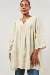Entice Top/Dress - Creme