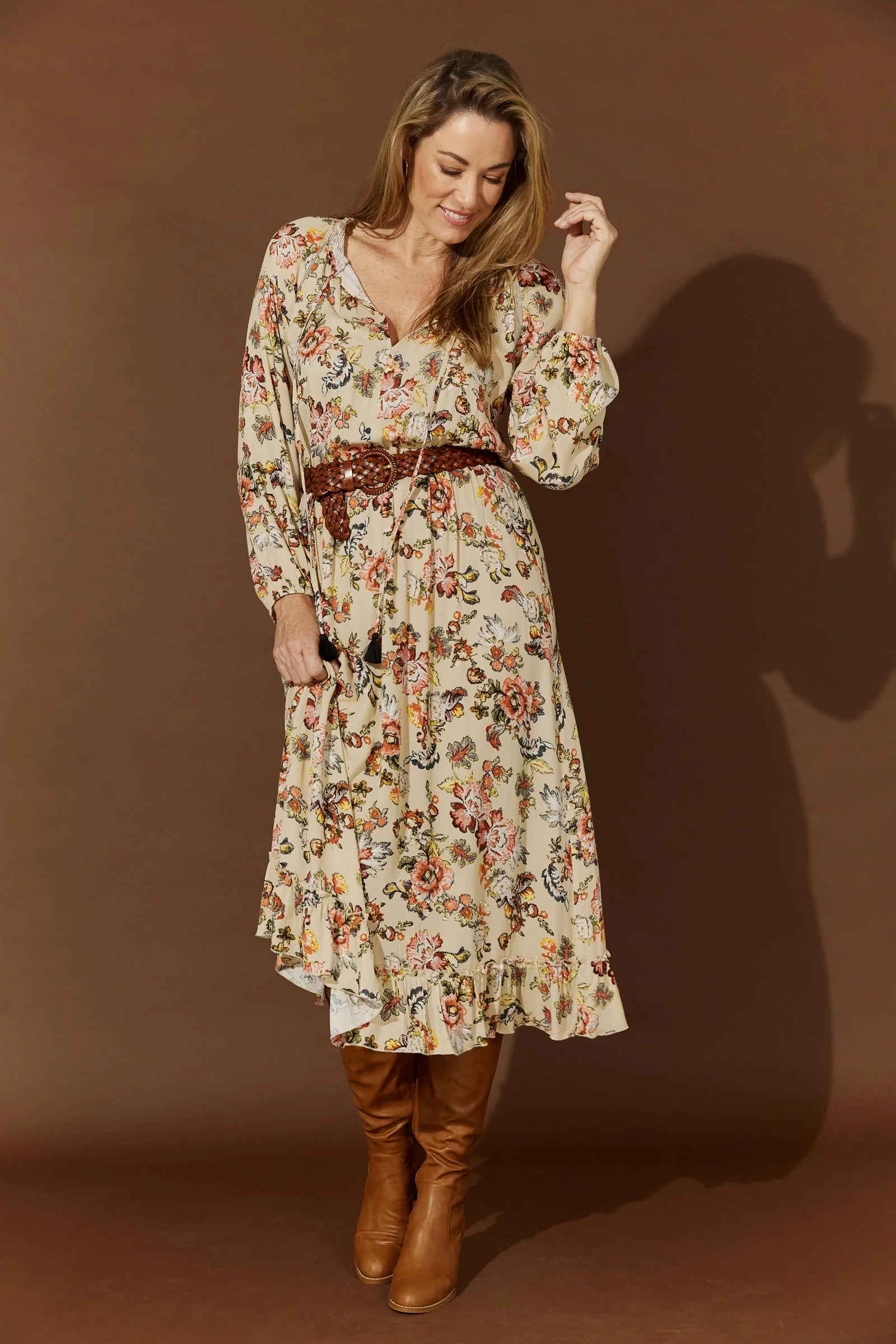 Flourish Maxi Dress - Fawn