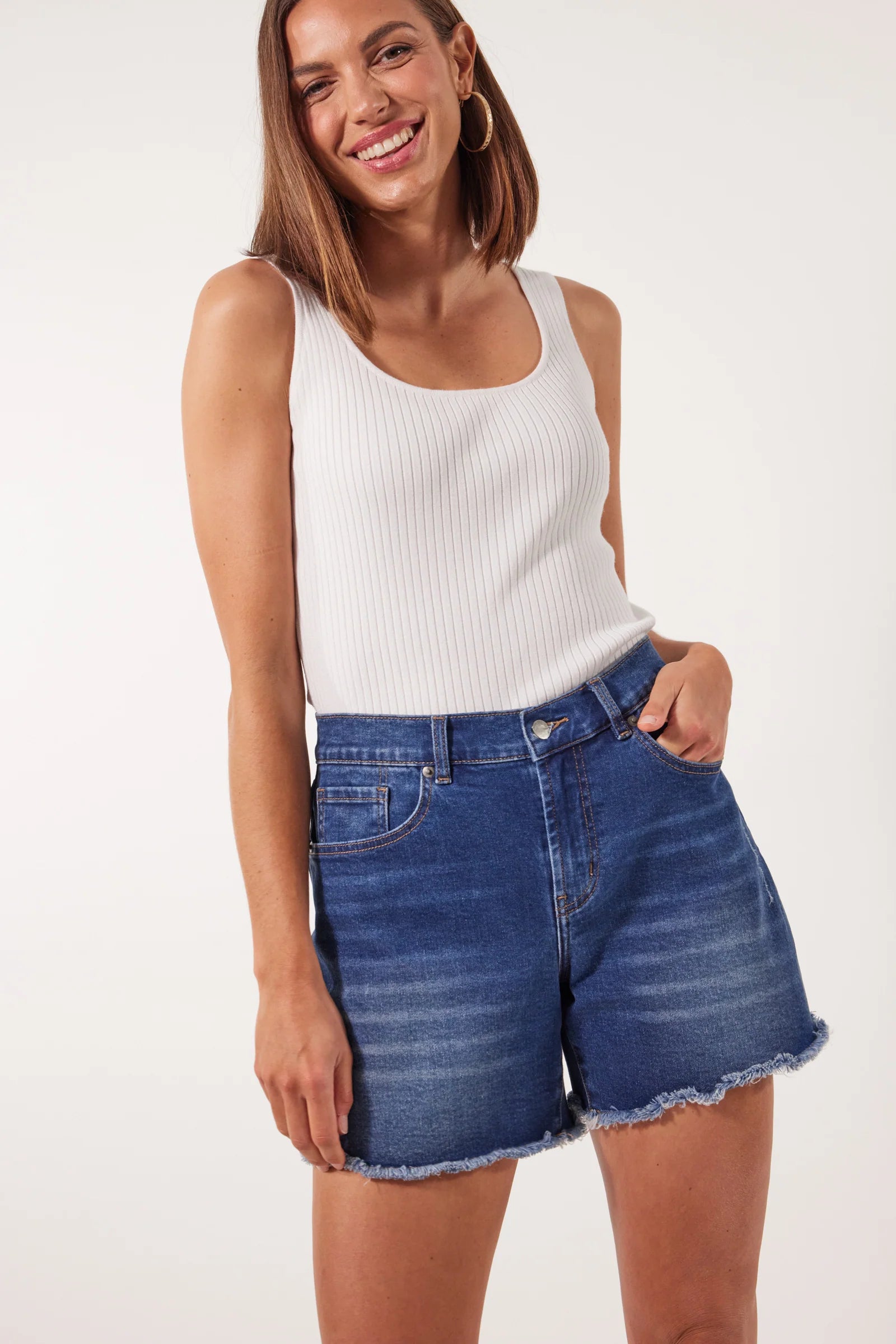 Duke Denim Shorts - Denim