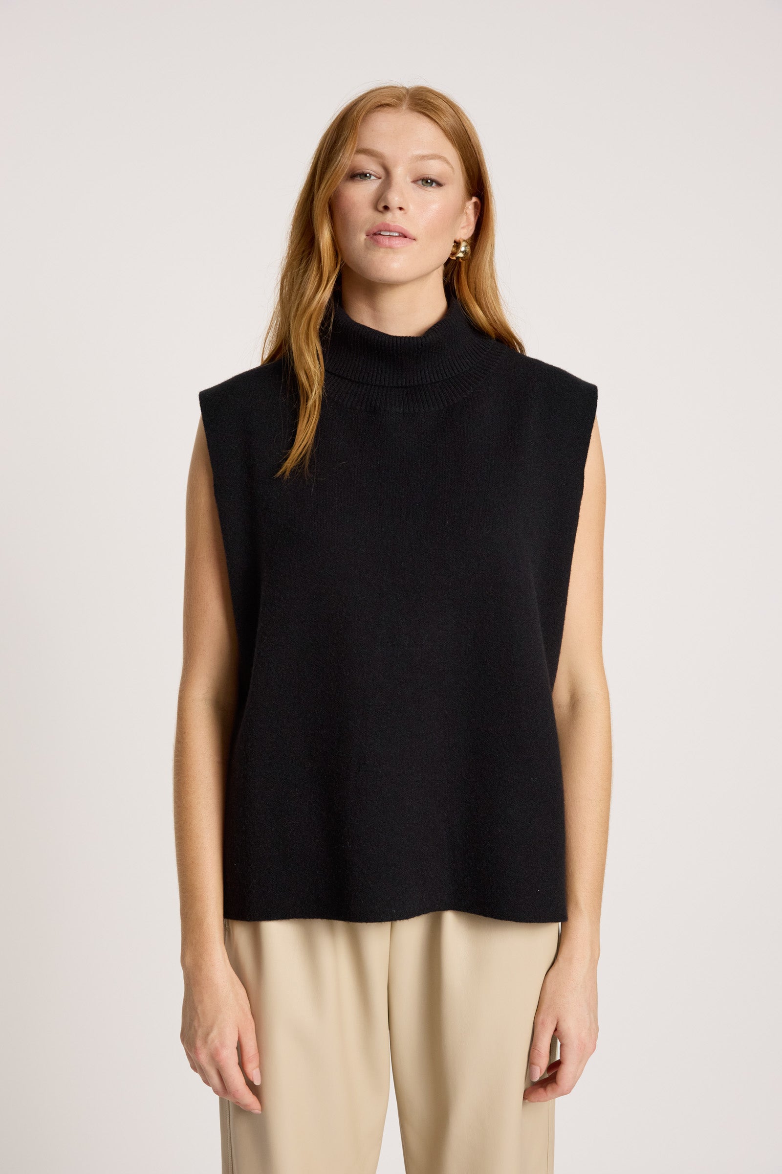 Zala Knit Vest - Black