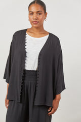 Euphoria Button Top - Onyx