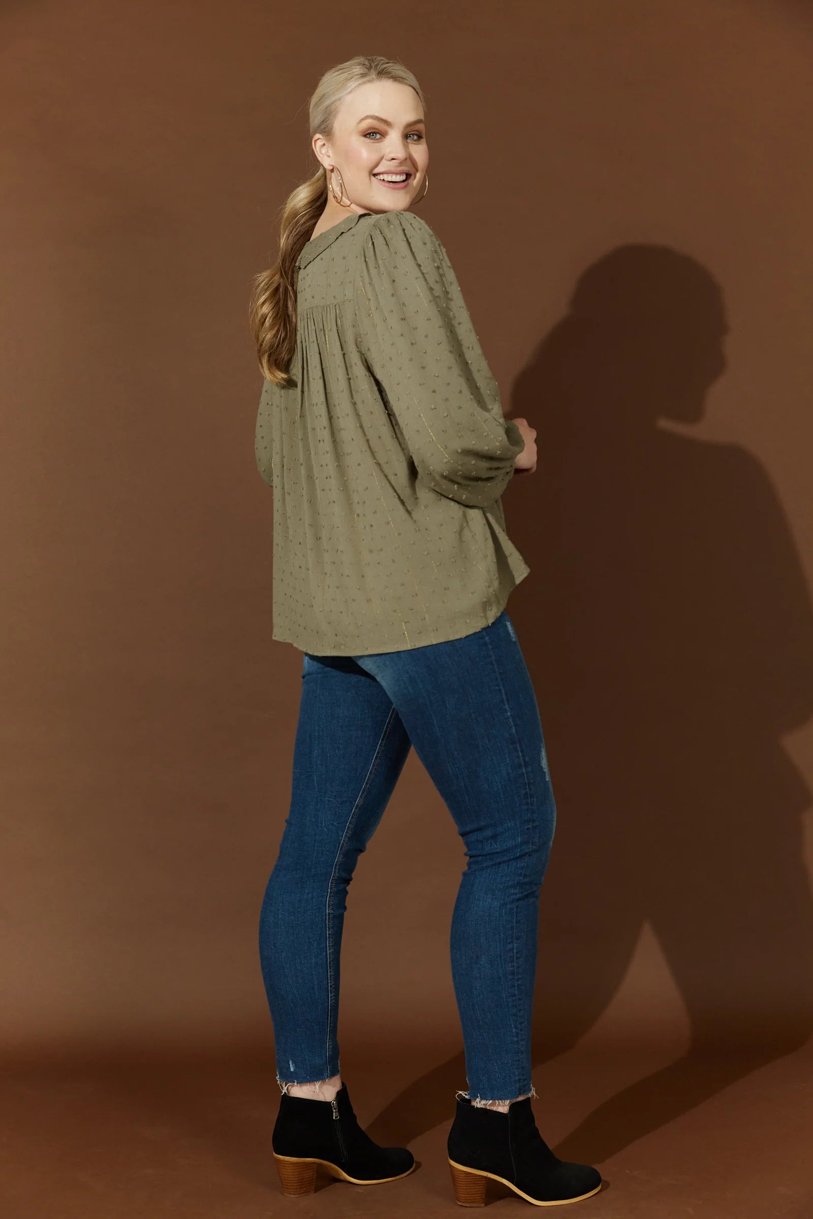 Ethereal Blouse - Moss