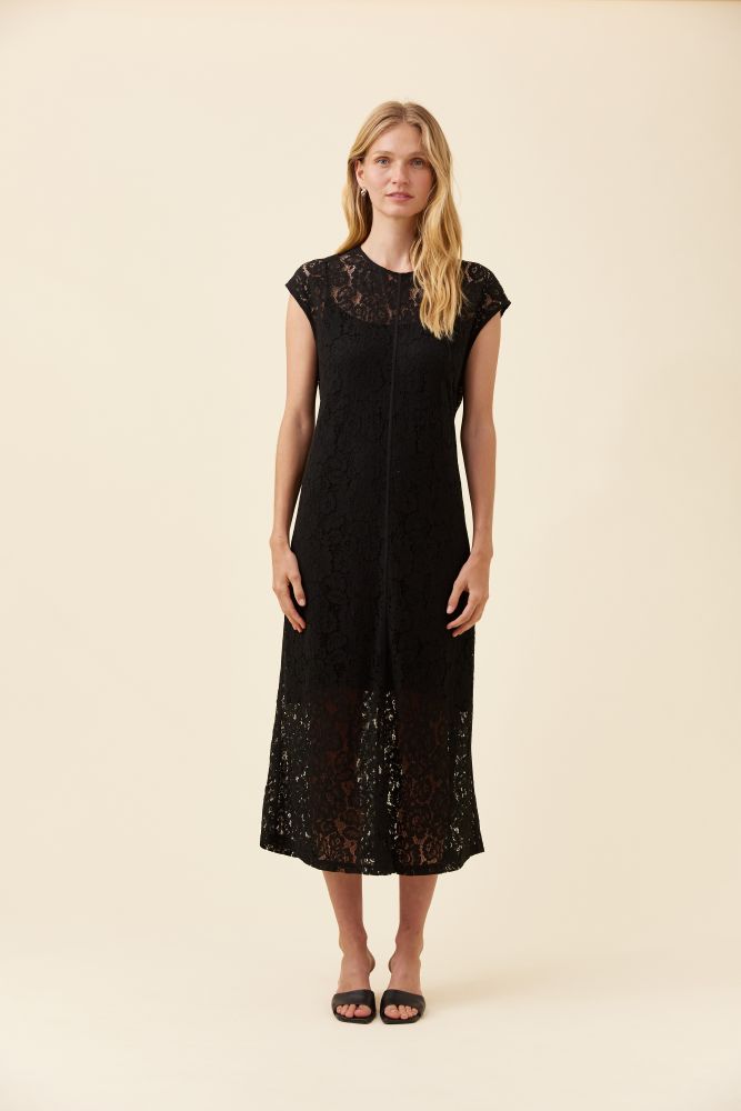 Ethel Lace Dress - Black