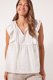 Alfresco Frill Top - Lotus