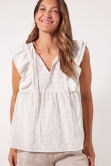 Alfresco Frill Top - Lotus
