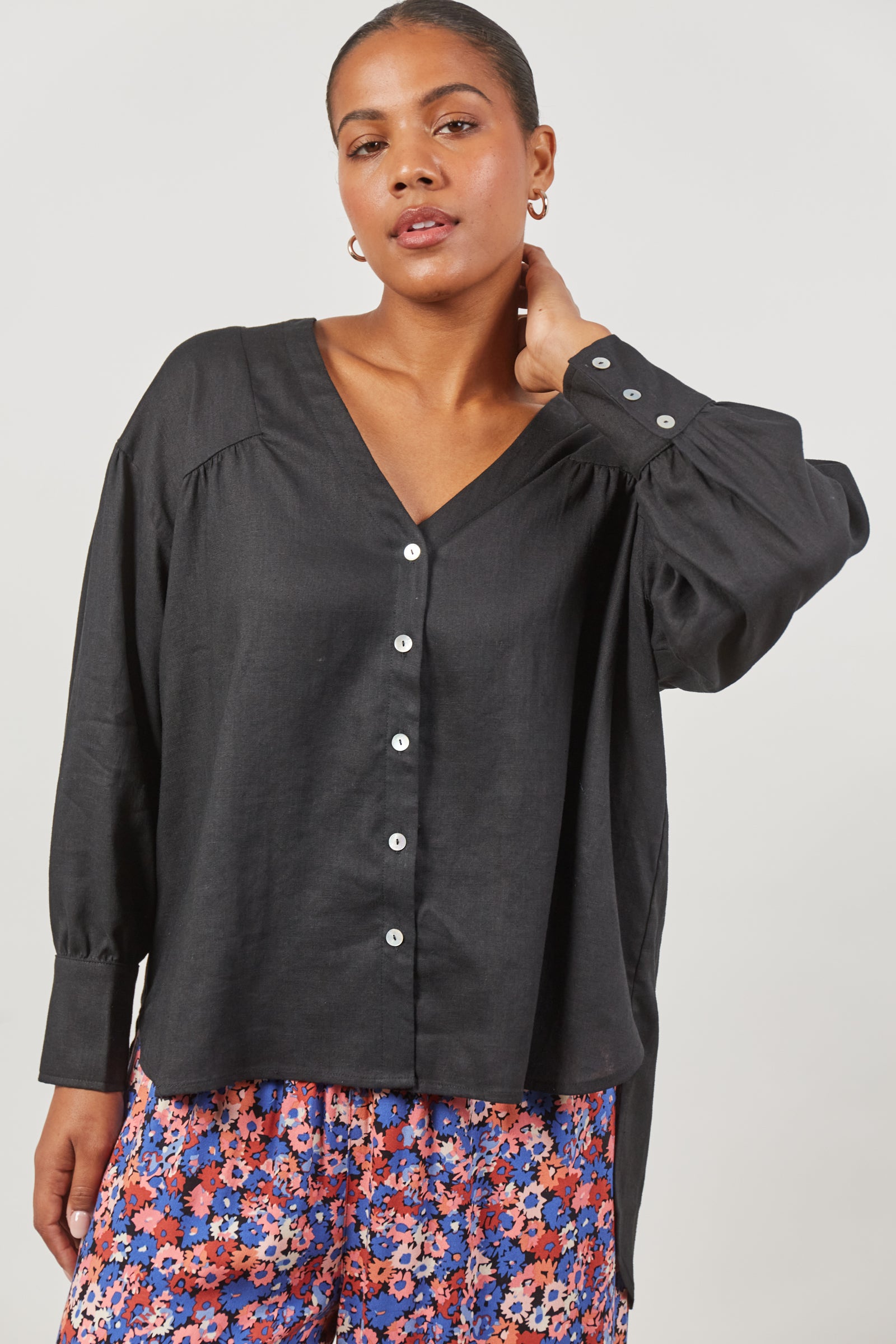 Panorama Blouse - Onyx