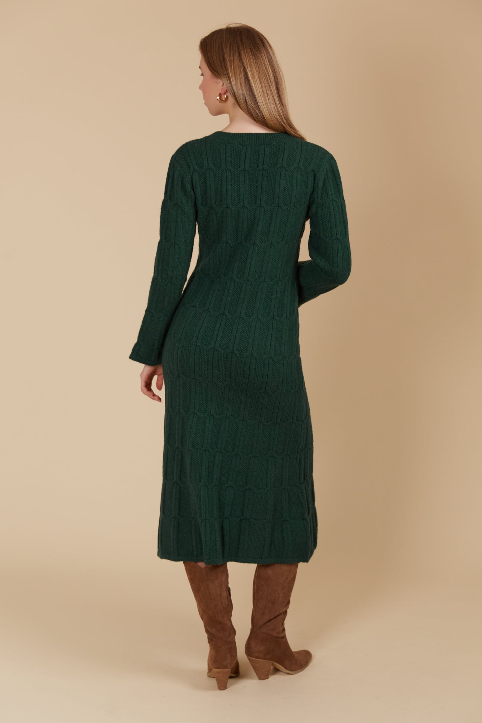 Hera Knit Dress - Pine